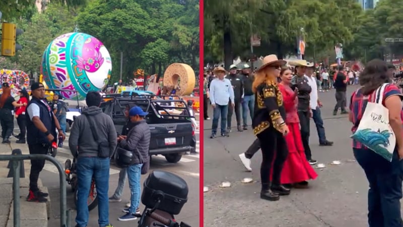 Abuchean a Clara Brugada a su llegada al ‘Gran Desfile Mundialista’, en Paseo de la Reforma