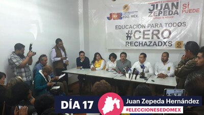 El canddiato del PRD aseguró que si gana la gubernatura del Estado de México, ningún joven se quedará sin estudios