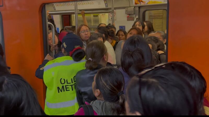 ¡En la Línea 3 del Metro! Pelea en vagón de mujeres causa caos matutino