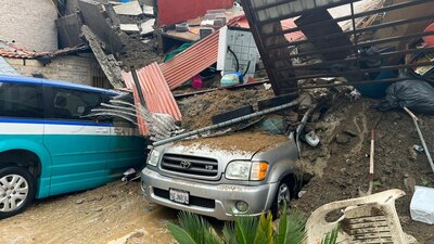 La Dirección Municipal de Protección Civil informó que ha atendido 14 derrumbes.