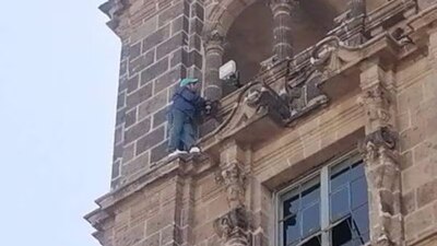 El hombre fue rescatado sano y salvo