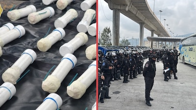 Bloquean ingreso de normalistas de Ayotzinapa a CDMX; SSC asegura 59 explosivos caseros