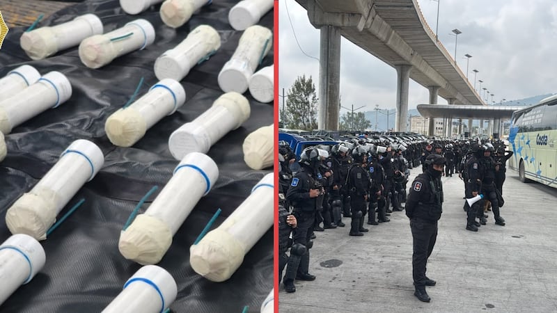 Bloquean ingreso de normalistas de Ayotzinapa a CDMX; SSC asegura 59 explosivos caseros