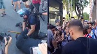 VIDEO: Gobierno de Milei reprime a jubilados... pero hinchas salen a defenderlos
