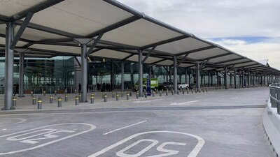 En las imágenes compartidas, se aprecia el bajo flujo de turistas en esta terminal aérea