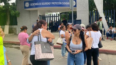 Se manifestaron afuera de las instalaciones de la SSyPC