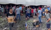 VIDEO: Volcadura de tráiler con cervezas desata rapiña en la carretera Victoria-Monterrey
