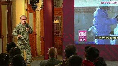 El secretario de Marina explicó el video sobre la producción de fentanilo