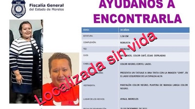 Desapareció el pasado 25 de diciembre y encontrada sin vida hoy