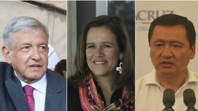 Los preferidos: Andrés Manuel López Obrador, Margarita Zavala y Miguel Ángel Osorio Chong
