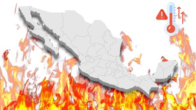 En algunos estados de México se esperan hasta 45 grados