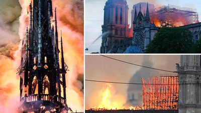 Uno de los lugares más emblemáticos de Francia fue consumido parcialmente por las llamas