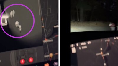 Una de las funciones que tiene el Tesla es la detección de objetos cercanos