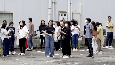 Las autoridades informaron que nueve personas resultaron heridas en Kyushu