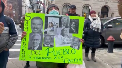 Fueron algunos de los reclamos que hicieron los manifestantes contra Xóchitl Gálvez