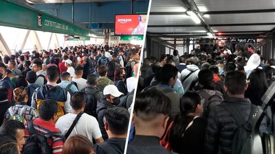 Tan sólo en la Línea 9, usuarios esperan hasta 25 minutos para ingresar a las terminales