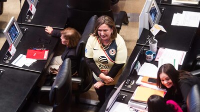 La panista es fan del Cruz Azul