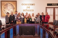 “Trabajamos por la verdad”: Sheinbaum recibe en Palacio Nacional al Comité Eureka