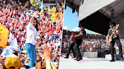 Con el grito de "Caro gobernadora", Carolina Viggiano cerró campaña en la plaza de toros