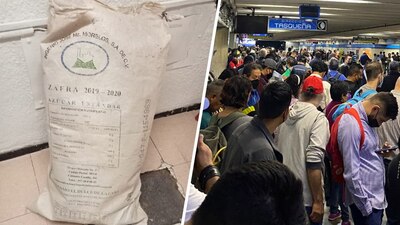 Se reportó la caída de un costal de azúcar en una de las estaciones y ocasionó retrasos