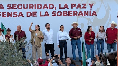 Marcha contra Maru Campos.