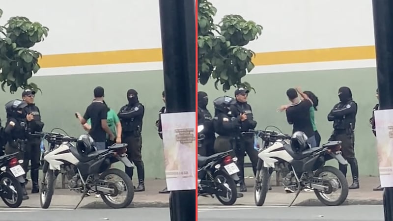 VIDEO: Madre propina cinturonazos a su hijo frente a policías en Ecuador