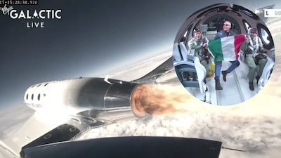 Virgin Galactic envió a seis personas al borde del espacio, quienes pagaron por disfrutar varios minutos de ingravidez