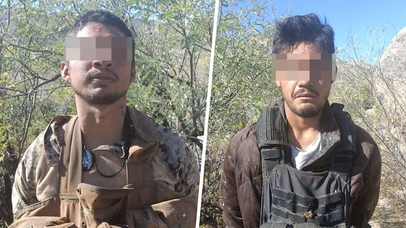 Detienen a Leonel 'N' y Carlos 'N', integrantes de 'Los Deltas' en Sonora