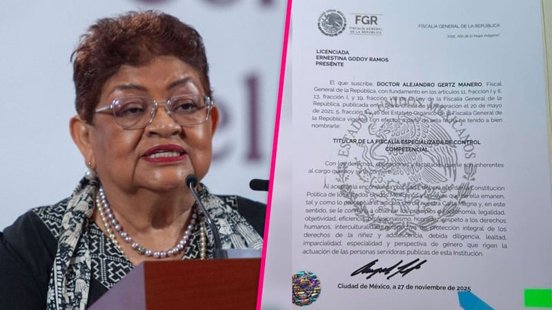 Ernestina Godoy queda como encargada de despacho tras renuncia de Gertz Manero a la FGR