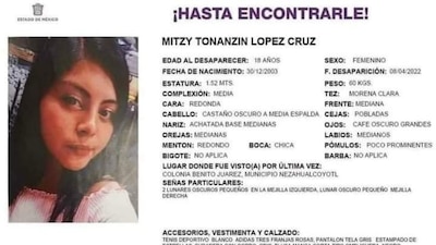 La joven estudiante del CCH Oriente fue vista por última vez el 8 de abril