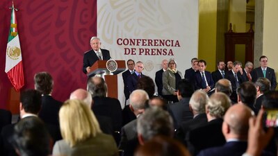 AMLO agradeció a los empresarios su cooperación para apoyar el Plan Nacional de Infraestructura