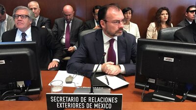 Videgaray Caso en la reunión de la Organización de los Estados Americanos
