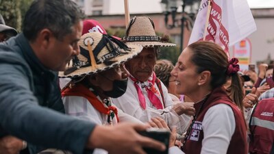 La aspirante presidencial de Morena estuvo de gira por Durango