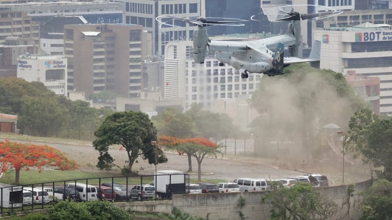 EU realiza simulacro aéreo de evacuación en su embajada en Venezuela