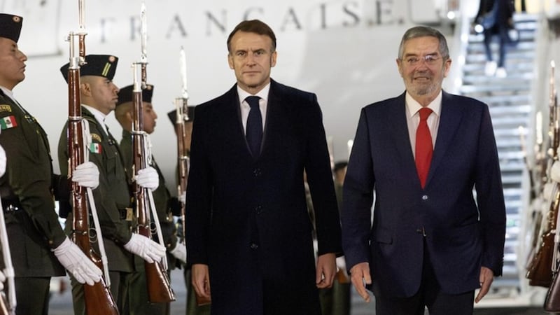 Llega Emmanuel Macron, presidente de Francia a México