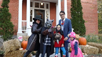 Toda la familia Trudeau usó disfraces para celebrar Halloween