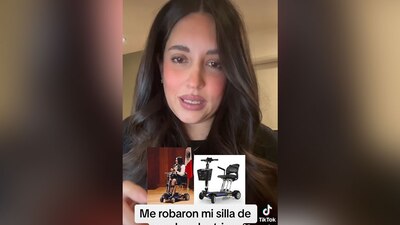 Contó que el scooter "viajero" es un apoyo funcional que utiliza para desplazarse