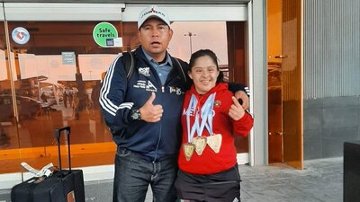 Ganó 3 medallas de oro y 1 de plata