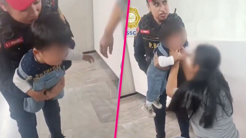 Policías del Metro de la CDMX salvan a bebé que se ahogaba con un cacahuate
