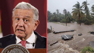 Dijo AMLO, por las inundaciones que hay en Guerrero, tras el paso de John