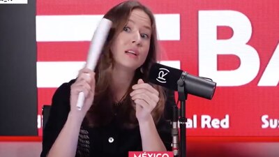 "Que miren dónde les cabe mejor, y lo metan ahí", respondió la periodista rusa