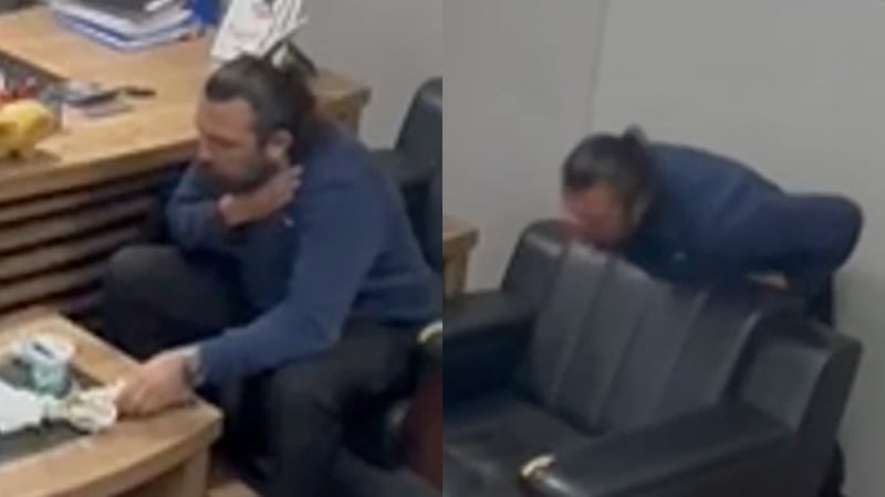 VIDEO: Hombre se atraganta, hace maniobra Heimlich y se salva a sí mismo