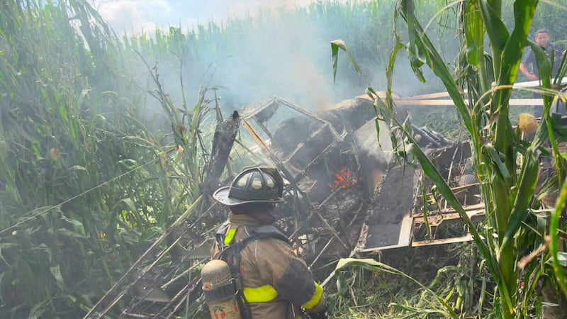 Avioneta de fumigación se desploma en Querétaro; piloto resulta con lesiones leves