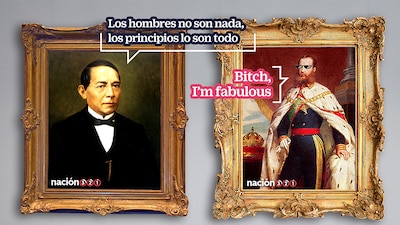 Benito Juárez y Maximiliano, dos personajes relevantes de la historia de México