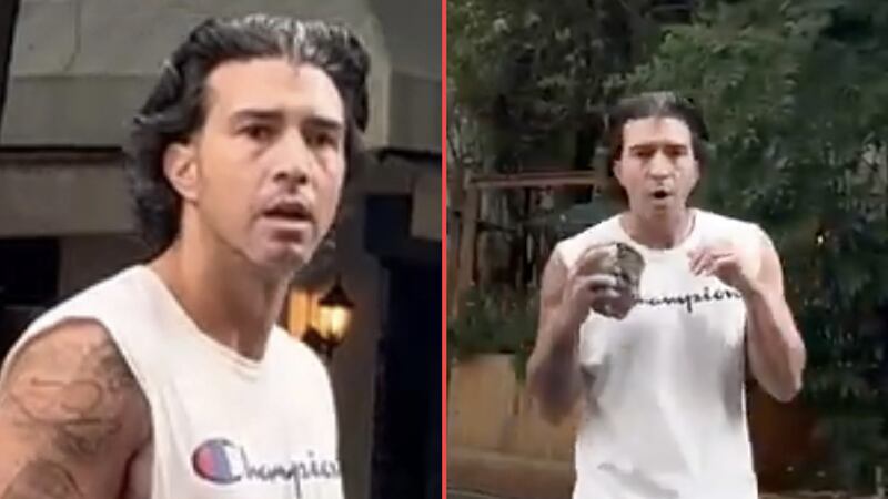 VIDEO: Extranjero amenaza a mexicanos con una piedra en La Condesa