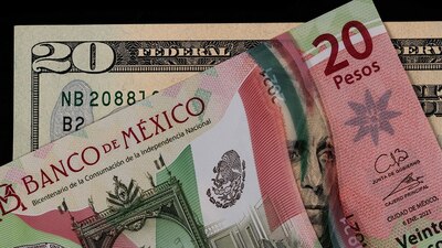 La moneda mexicana tiene una apreciación de 0.29% respecto al cierre del martes