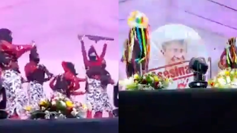 Critican a alumnos por montar coreografía con pasamontañas y armas largas en Michoacán