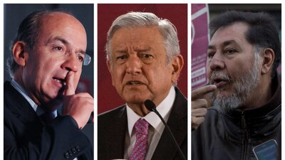 Felipe Calderón y Fernández Noroña opinaron sobre las camionetas que venderá la 4T