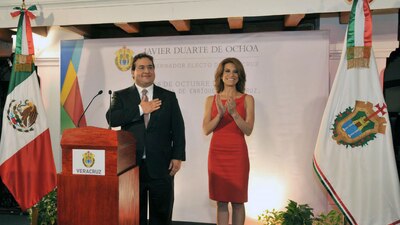 Javier Duarte y Karime Macías cuando el poder les sonreía, en diciembre de 2010