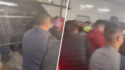 Ante la desesperación de los usuarios, el caos imperó en la estación.